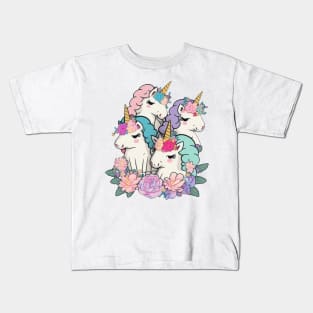 A Blessing Of Unicorns Kids T-Shirt